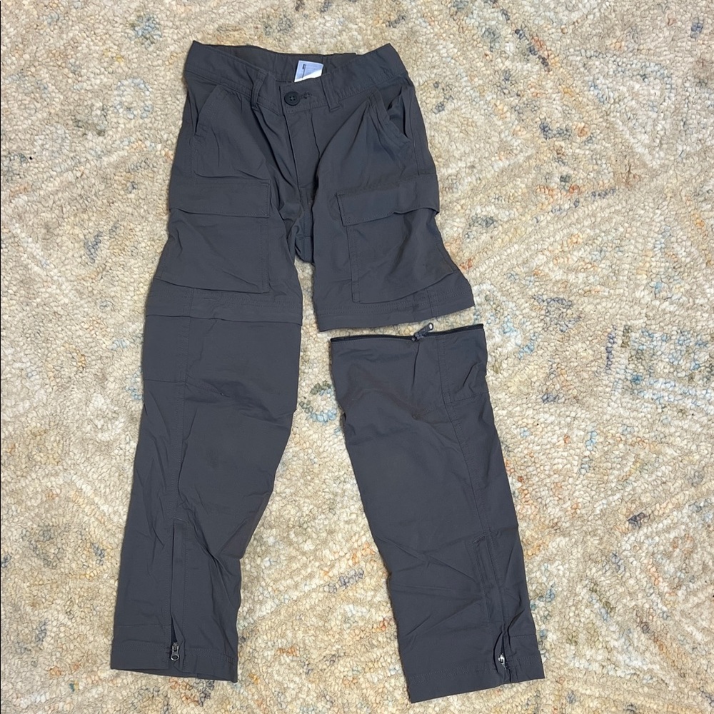 REI Boy's Dark Gray Convertible Cargo Pants